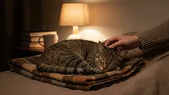 夜、猫のために明かりをつけたままにすべきか――世話か害か？